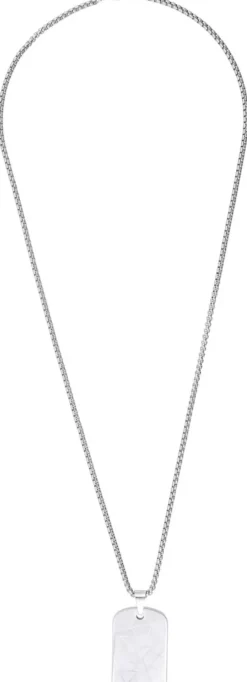 Bijou Brigitte Wasserfester Schmuck|Herrenketten>Herren Kette - Hard Plate silber