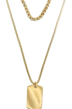Bijou Brigitte Wasserfester Schmuck|Ketten Gold>Herren Ketten-Set - en Tag gold
