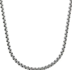 Bijou Brigitte Wasserfester Schmuck|Herrenketten>Herren Kette - Plain Steel silber