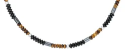 Bijou Brigitte Herrenketten>Herren Kette - Precious Nature schwarz, braun