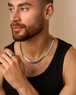 Bijou Brigitte Wasserfester Schmuck|Herrenketten>Herren Kette - Silver Necklace silber