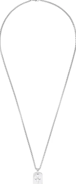 Bijou Brigitte Wasserfester Schmuck|Herrenketten>Herren Kette - Small Plate silber