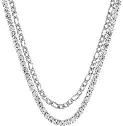 Bijou Brigitte Wasserfester Schmuck|Herrenketten>Herren Kette - Steel Sparkle silber
