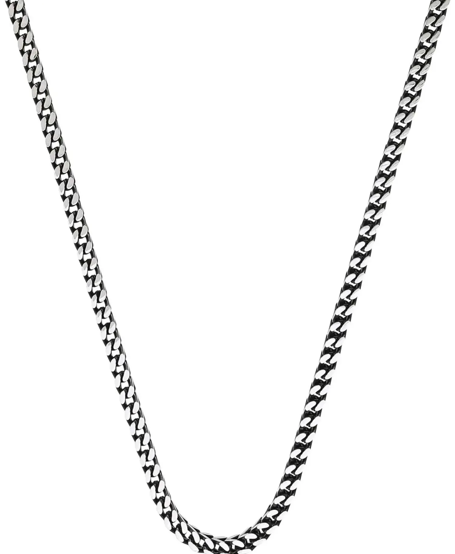 Bijou Brigitte Wasserfester Schmuck|Herrenketten>Herren Kette – Steel Vibe schwarz, silber