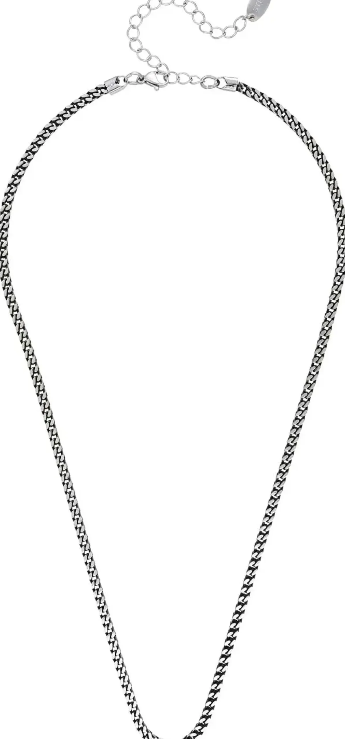 Bijou Brigitte Wasserfester Schmuck|Herrenketten>Herren Kette – Steel Vibe schwarz, silber