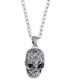 Bijou Brigitte Herrenketten>Herren Kette - Totenkopf silber