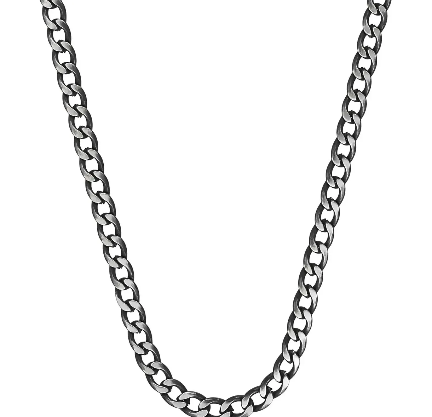 Bijou Brigitte Wasserfester Schmuck|Herrenketten>Herren Kette - Used Look schwarz, silber