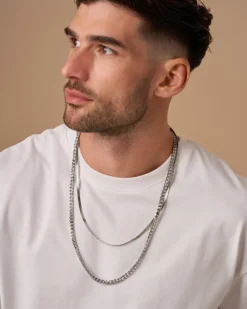Bijou Brigitte Layering-Ketten|Wasserfester Schmuck>Herren Kette - Wallet Chain silber
