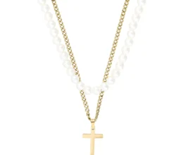 Bijou Brigitte Edelstahlschmuck In Gold|Perlenschmuck>Herren Layering Kette gold, weiß