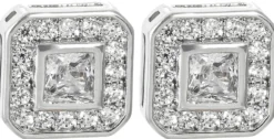 Bijou Brigitte Herrenohrringe>Herren Ohrstecker - Zirconia Shapes silber