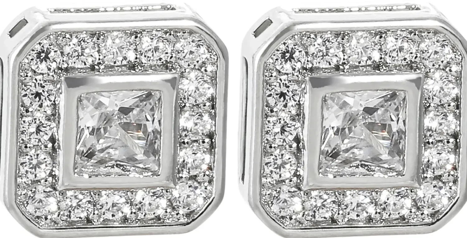 Bijou Brigitte Herrenohrringe>Herren Ohrstecker - Zirconia Shapes silber