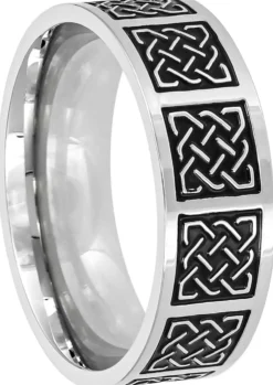 Bijou Brigitte Wasserfester Schmuck|Herrenringe>Herren Ring - Brave Silver schwarz, silber