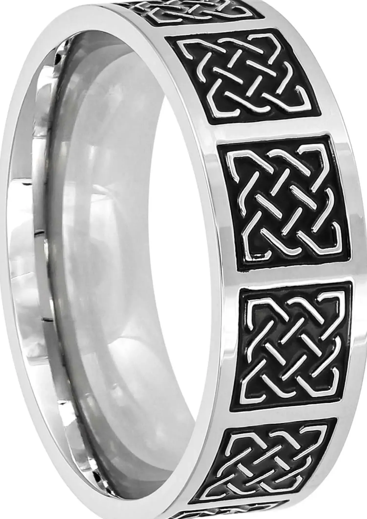 Bijou Brigitte Wasserfester Schmuck|Herrenringe>Herren Ring - Brave Silver schwarz, silber