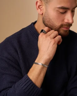 Bijou Brigitte Wasserfester Schmuck|Herrenringe>Herren Ringe - Steel Enamel schwarz, silber