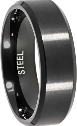 Bijou Brigitte Wasserfester Schmuck|Herrenringe>Herren Ring - Simply Black schwarz
