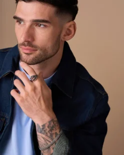 Bijou Brigitte Wasserfester Schmuck|Herrenringe>Herren Ring - Steel Claw silber