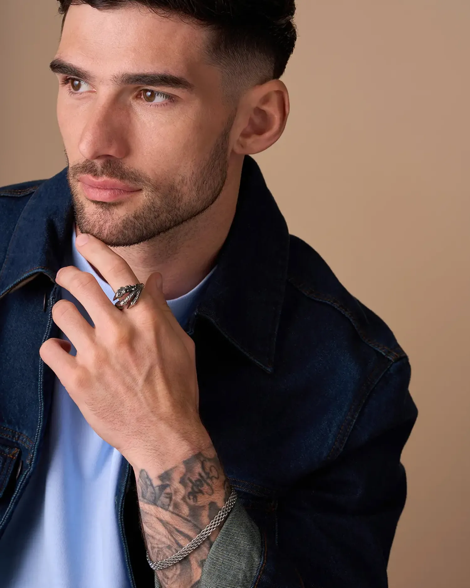 Bijou Brigitte Wasserfester Schmuck|Herrenringe>Herren Ring - Steel Claw silber