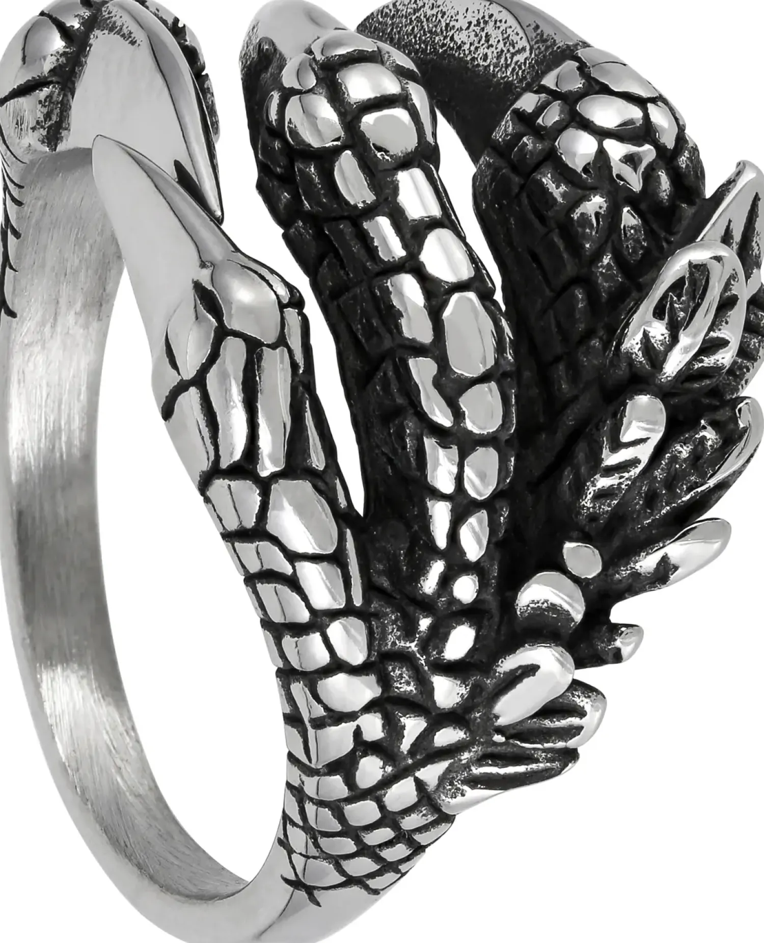 Bijou Brigitte Wasserfester Schmuck|Herrenringe>Herren Ring - Steel Claw silber