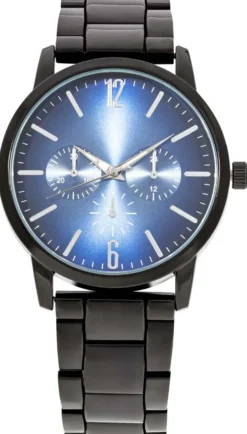 Bijou Brigitte Uhren>Herren Uhr - Classic Black schwarz, blau