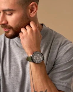 Bijou Brigitte Uhren>Herren Uhr - Dark Green grün