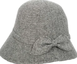 Bijou Brigitte Hüte|Mützen & Stirnbänder>Hut - Knit Bow grau