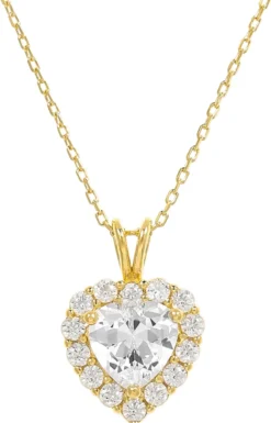 Bijou Brigitte Silver Crystals|Ketten 925Er Silber>Kette - Admiring Heart gold