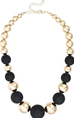 Bijou Brigitte Statement-Ketten>Kette - Alternating Pearls schwarz