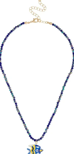 Bijou Brigitte Maritimer Schmuck>Kette - Aqua Shine blau