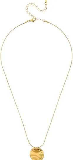 Bijou Brigitte Edelstahlketten|Wasserfester Schmuck>Kette - Asymmetrical Plate gold