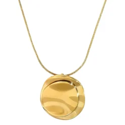 Bijou Brigitte Edelstahlketten|Wasserfester Schmuck>Kette - Asymmetrical Plate gold