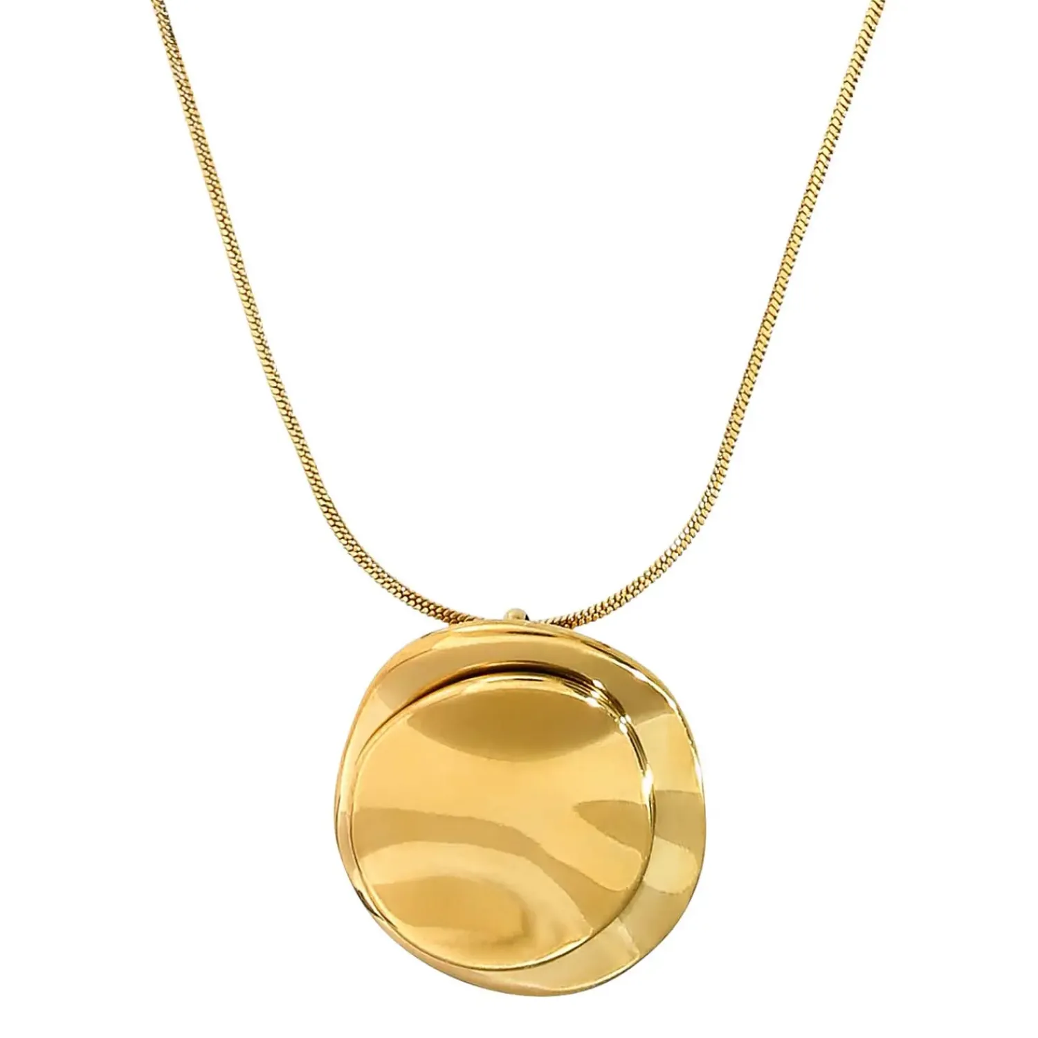 Bijou Brigitte Edelstahlketten|Wasserfester Schmuck>Kette - Asymmetrical Plate gold