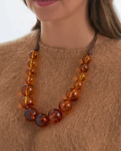Bijou Brigitte Statement-Ketten>Kette - Autumn Statement braun, orange