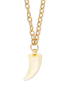Bijou Brigitte Statement-Ketten|Ketten Gold>Kette - Beige Tooth gold