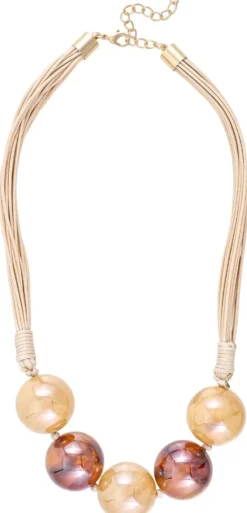 Bijou Brigitte Statement-Ketten|Boho-Schmuck>Kette - Beige Wonder beige, braun