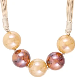 Bijou Brigitte Statement-Ketten|Boho-Schmuck>Kette - Beige Wonder beige, braun