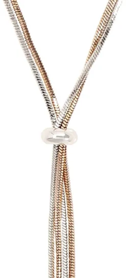 Bijou Brigitte Layering-Ketten>Kette - Bicolor Sleek roségold, silber