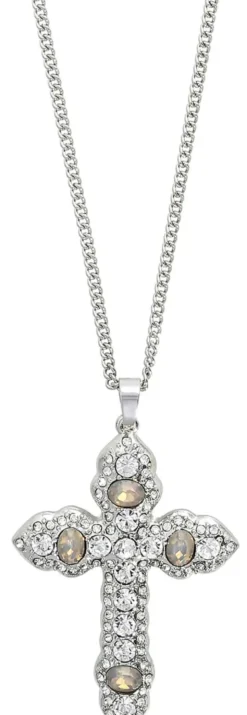 Bijou Brigitte Statement-Ketten>Kette - Big Cross silber