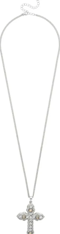 Bijou Brigitte Statement-Ketten>Kette - Big Cross silber