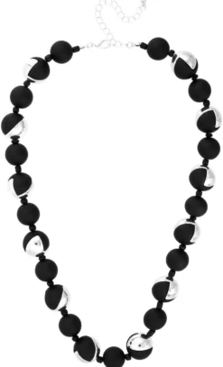 Bijou Brigitte Statement-Ketten>Kette - Black Fusion schwarz, silber