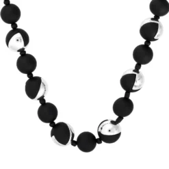 Bijou Brigitte Statement-Ketten>Kette - Black Fusion schwarz, silber