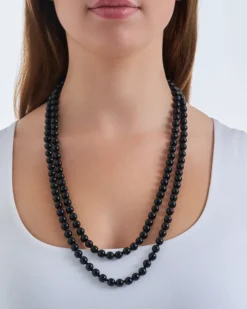 Bijou Brigitte Layering-Ketten>Kette - Black Glass schwarz