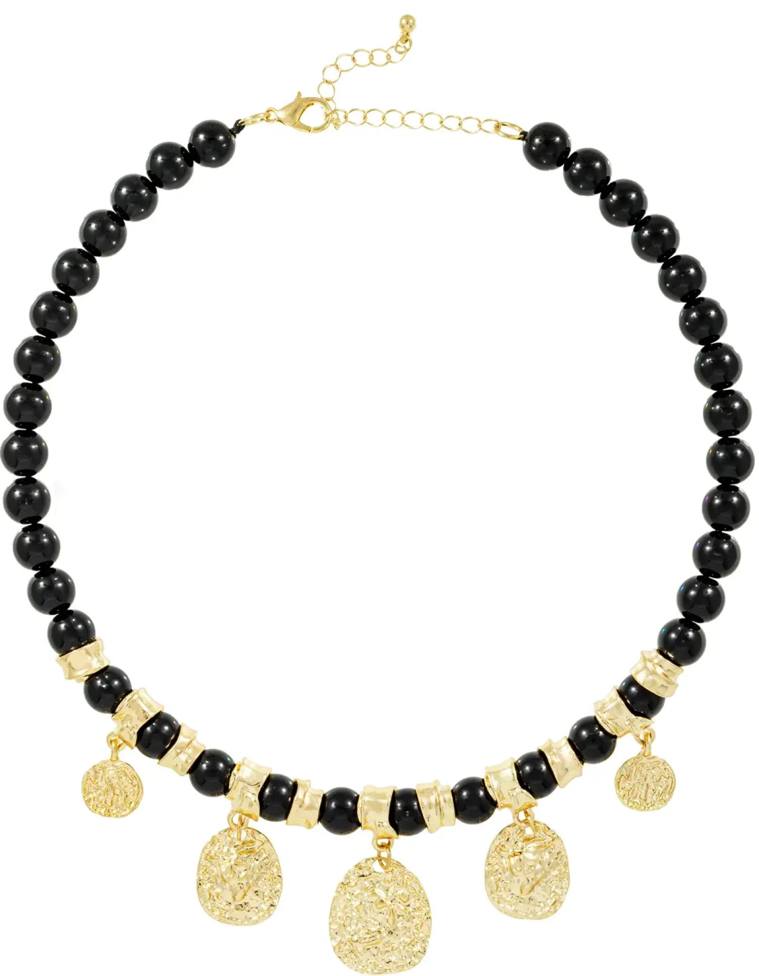 Bijou Brigitte Statement-Ketten|Ketten Gold>Kette - Black Glow schwarz, gold