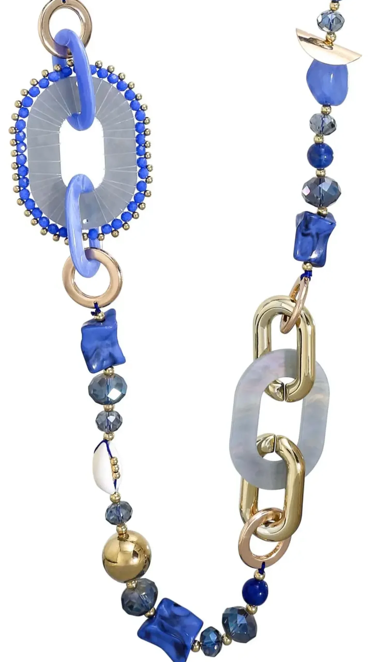 Bijou Brigitte Statement-Ketten>Kette - Blue Gleam blau
