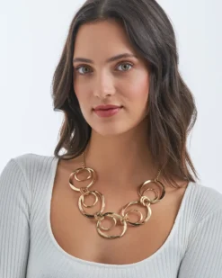 Bijou Brigitte Statement-Ketten|Ketten Gold>Kette - Bold Circles gold