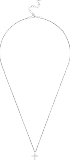 Bijou Brigitte Ketten 925Er Silber|Silver Crystals>Kette - Braided Cross silber