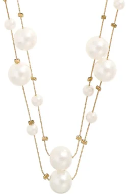 Bijou Brigitte Layering-Ketten|Perlenschmuck>Kette - Bright Pearls gold, weiß