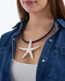 Bijou Brigitte Statement-Ketten|Maritimer Schmuck>Kette - Bright Sea schwarz, silber