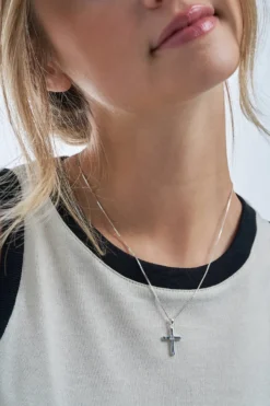Bijou Brigitte Silver Crystals|Ketten 925Er Silber>Kette - Brillant Cross silber