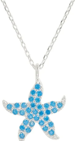 Bijou Brigitte Ketten 925Er Silber|Maritimer Schmuck>Kette - Brilliant Beach blau, silber