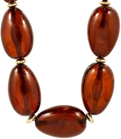 Bijou Brigitte Statement-Ketten>Kette - Brown Circles braun